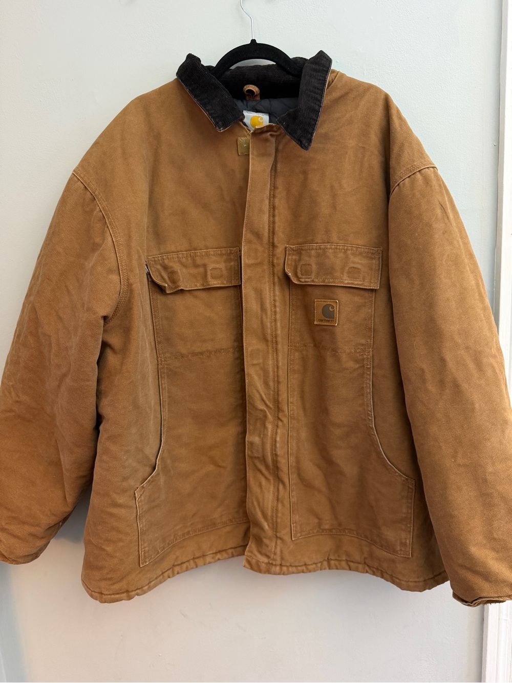 Vintage Carhartt Traditional Work Jacket C26 Carhartt Brown Distressed, Size 3XL